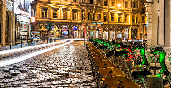 BIKES AT NIGHT